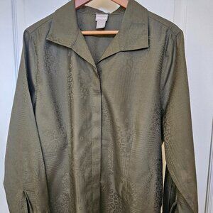 Chico's Olive Green XL (size 3) Shirt